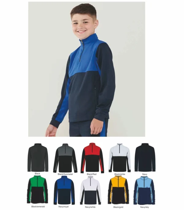 Finden & Hales LV875 Kids 1/4 Zip Tracksuit top